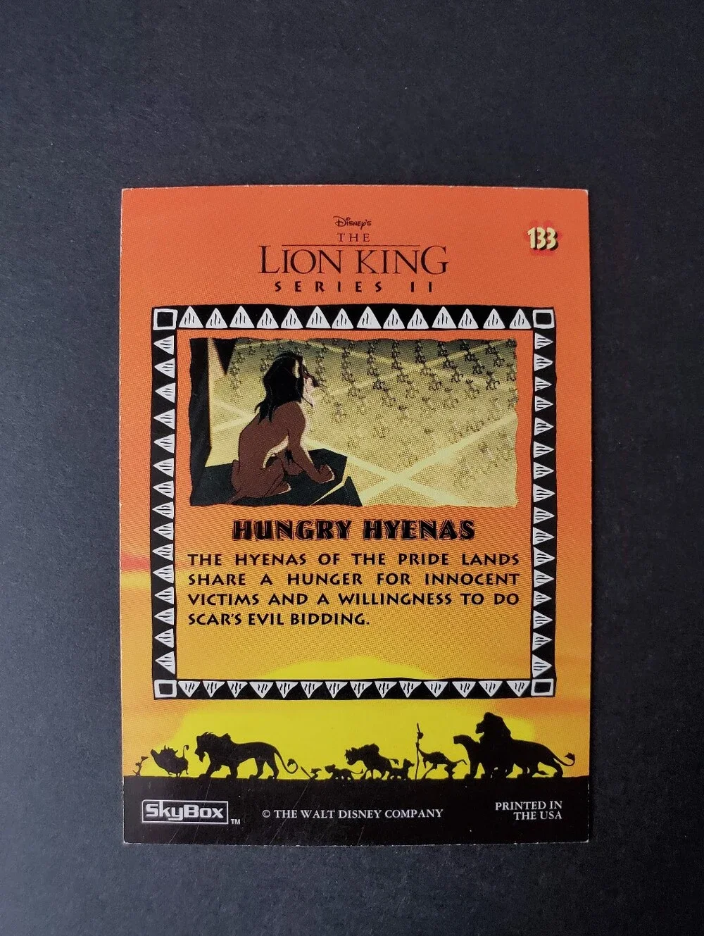 SkyBox/Disney | The Lion King: Series II | Hungry Hyenas 133 | MP Trading Card